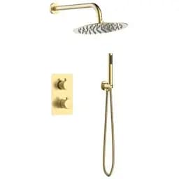 Душова система прихованного монтажу Volle Sistema R cepillado oro 1585.090121