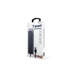 Концентратор Gembird 7 ports (1xUSB3.1+6xUSB2.0) switch black (UHB-U3P1U2P6P-01) - мініатюра 6