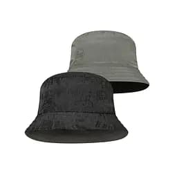 Панама Buff Travel Bucket Hat M/L Чорний-Сірий