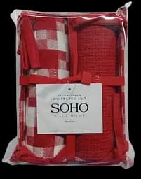 Набір рушників Soho 40x60см White&Red 2шт pbe0050699 - мініатюра 3