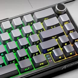 Ігрова механічна клавіатура Attack Shark X66 / 60% / Три режими підключення / Strawberry Switch / Black - мініатюра 4