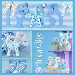 Фотоальбом EVG Baby collage Blue 56 фото 15х10 см (BKM4656 Baby collage Blue (UA))