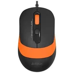 Миша A4Tech Fstyler FM10S 1600dpi чорний+помаранчевий USB безшумна