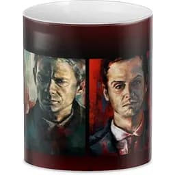 Кухоль GeekLand Шерлок Холмс Sherlock арт головні герої CP 03.439 330 мл білий - мініатюра 2