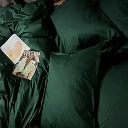 Комплект постільної білизни Moon&Star Satin Premium Evergreen Dream Полуторний 143х210 см наволочки 2х70х70 см - мініатюра 7