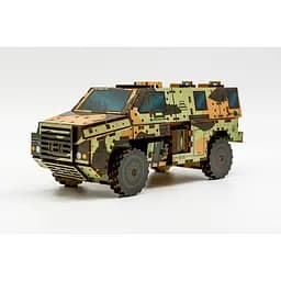 Дерев'яний 3D конструктор Бушмастер PuzzleOk 139-0209 139 деталей  - мініатюра 2