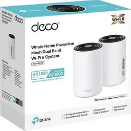 Система WiFi-Mesh TP-Link Deco PX10 AX1500 3xGE LAN/WAN 2 модулі Powerline AV1000 - мініатюра 3