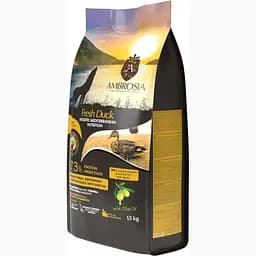 Сухий корм Ambrosia Mediterranean для дорослих собак усіх порід з чутливим травленням з качкою 1.5 кг