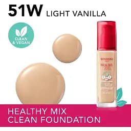 Тональна основа Bourjois Healthy Mix Clean & Vegan відтінок 51W (Light Vanilla) 30 мл - мініатюра 3