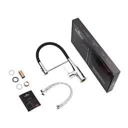 Змішувач для кухні Kroner KRP Ersel - C03111BLK Хром - мініатюра 9