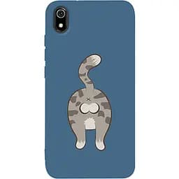 Чохол-накладка Toto Matt TPU 2 mm Print Case Xiaomi Redmi 7A #62 Catzad Navy Blue