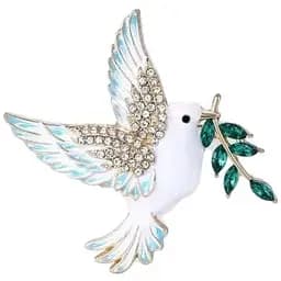 Брошь Голубь мира брошь-булавка символ Украины