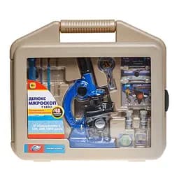 Мікроскоп делюкс Eastcolight збільшення до 1200 разів, синій (ES90101P)