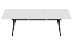 Стіл журнальний трансформер Dandi Small Ferrum-decor 45x120(160)x70 Чорний метал ДСП Білий 16 мм (FRD-106799) - мініатюра 8