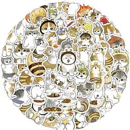 Стикерпак GeekLand The cuteness of the cat-bees 100 штук