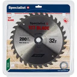 Диск відрізний Specialist+ по дереву 200x32Tx30/20/16 мм (51/1-20032)