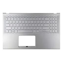 Корпус верхня кришка для Asus A512 F512 K512 S512 X512 series, RU/UA (Silver, топкейс з клавіатурою, 90NB0K92-R31UA0, C Cover, Original)