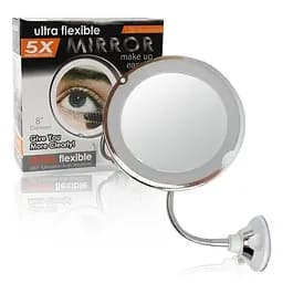 Дзеркало гнучке на присосці косметичне 5X Ultra Flexible Mirror - мініатюра 3