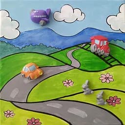 Комплект картин с гипсовыми фигурками Riviera Blanca Детская комната №3 (ITR-028) 2 шт в наборе