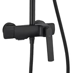 Душова система Rea Rebel black з виливом REA-P2416, Чорний матовий - мініатюра 4
