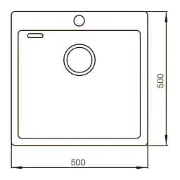 Кухонна мийка Mixxus MX5050-200x1.2-Handmade MX0568, Нержавіюча сталь - мініатюра 2