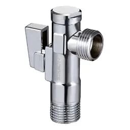 Кран кутовий приладовий Zegor FZ41 латунь 1/2"х1/2" Хром 30412