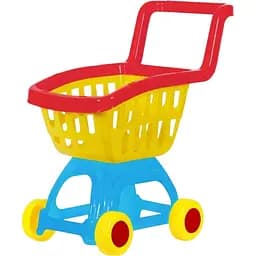 Игрушечная детская тележка для супермаркета, желтого цвета