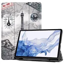 Чохол SlimTPU Spen holder Samsung Galaxy Tab S9/S9 FE/S10 FE 10.9 Ейфелева Вежа - мініатюра 6