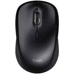 Мышь беспроводная Trust Yvi+ Silent черная USB 2.4GHz оптическая 800/1600 dpi 4 кнопки 1xAA