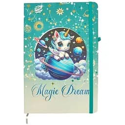 Блокнот на резинке Malevaro Магические сны дизайн 4 А5 13.6×20.8 см твердая обложка 80 листов (761285ML-4)