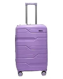 Валіза середня Milano bag 0306 поліпропілен M Бузковий - мініатюра 1