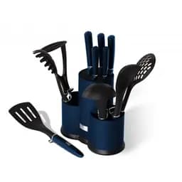 Набір ножів і кухонного приладдя 12 предметів Berlinger Haus Metallic Line Aquamarine Edition (BH-6249A)