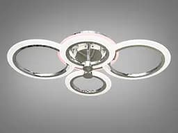 Стельовий світильник LED Diasha A8022/4HR, 60W, 3200K-6500K, хром, акрил, сучасний стиль - мініатюра 2