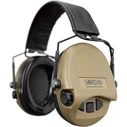 Активні навушники Sordin Supreme MIL AUX Slim з верхнім тримачем пісочні