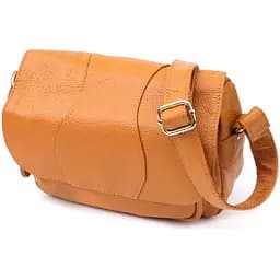 Вместительная повседневная сумка Vintage из натуральной кожи для женщин 23.5х17х10 см sum0027566