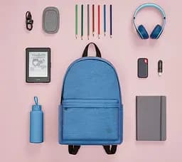 Рюкзак RunMi 90 Ninetygo Youth College Backpack Light Blue 15L - мініатюра 6