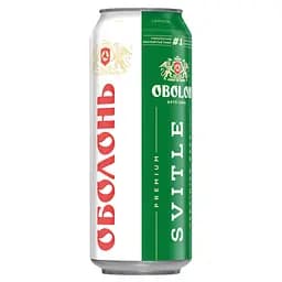 Пиво Оболонь Світле 4.5% з/б 0.5 л