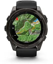 Смарт-годинник Garmin Fenix 8 47mm AMOLED Sapphire Carbon Gray DLC Titanium with Black Silicone Band (010-02904-29) EU - мініатюра 8