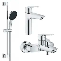 Набор смесителей 3 в 1 для ванной комнаты Grohe QuickFix Start M-Size UA202301ME Хром