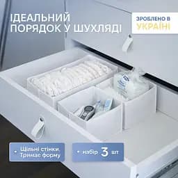 Набір коробочок ORGANIZE  в дитячий комод MINI (білий)