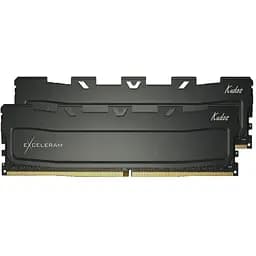 Модуль пам'яті для комп'ютера DDR4 32GB (2x16GB) 3200 MHz Black Kudos eXceleram (EKBLACK4323216XD)