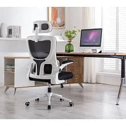Офісне крісло GT Racer X-5728, чорно-біле (X-5728 White/Black) - мініатюра 15