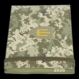 Щотижневик датований Buromax Military 2026 153 x 87 мм штучна шкіра світло-зелений (BM.2908-15) - мініатюра 9
