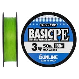 Шнур Sunline Basic PE 150 м (Light Green) 3/0/0.296 мм 50 lb/22 кг