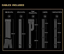 БЖ 650W ASRock Challenger CL-650G 120mm, 80+ Gold, Retail (CL-650G) - мініатюра 2