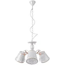 Люстра підвісна Brille з абажуром класична E14 40W WH (BKL-573S/3)