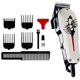 Проволока для стрижки волос ENZO EN-588 с классическими насадками и мощным мотором для дома 10 Вт Серый