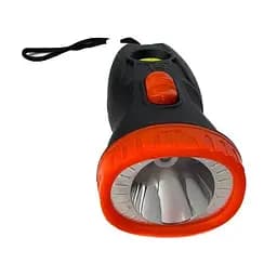 Светодиодный карманный фонарик GY1718 B ручной на батарейках, компактный LED-фонарик с 2 режимами освещения, красный