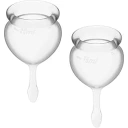Набір менструальних чаш Satisfyer Feel Good (Transparent)