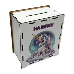 Дерев'яна скарбничка "Єдиноріг" Vladico 3240-21-007 на мрію 200 днів